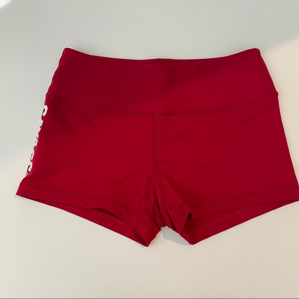 Savage Barbell Red Workout Shorts